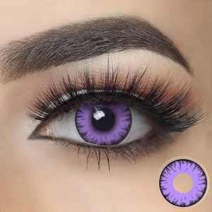 PURPLE BURST Halloween Contacts SFX Crazy Colored Contact Lenses A28