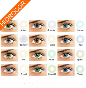 Eye Color Chart - Colored Contacts - Color Contact Lenses - For Dark Eyes