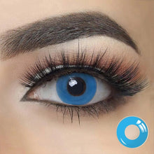 PURE BLUE Halloween Contacts SFX Crazy Colored Contact Lenses RY018