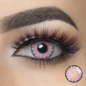 PINK BURST Halloween Contacts SFX Crazy Colored Contact Lenses A30